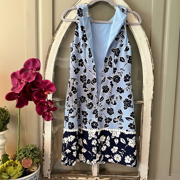 Eliza J Blue Sleeveless Dress - Picture 3 of 8